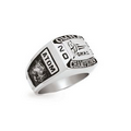 Mens' Custom Shaped Sterling Silver Ring